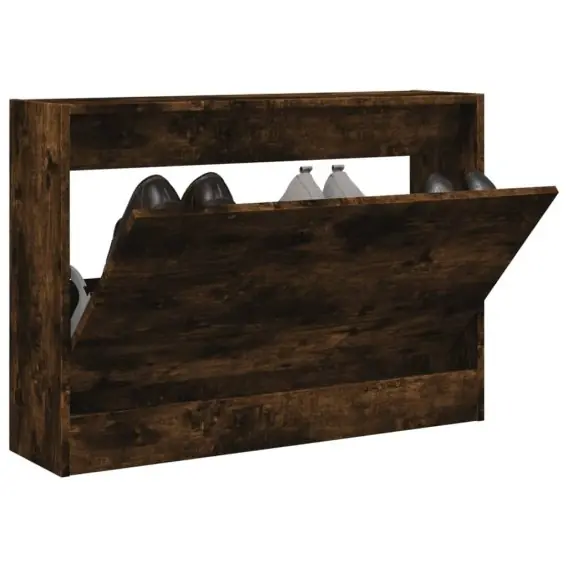 Najlepsza cena Szafka na buty, przydymiony dąb, 80x21x57 cm Lumarko! - Hurtownia wielobranżowa Lumarko